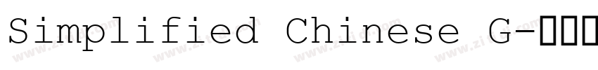 Simplified Chinese G字体转换